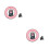 2Pièces Broches Chat Pattes Coloré Accessoire Mode Tenue 10