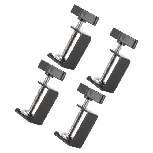 8Pièces Pinces De Montage Universelles Pour Table Design Stable Noir 2