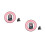 2Pièces Broches Chat Pattes Coloré Accessoire Mode Tenue 9