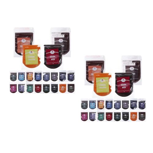 2Pièces Kit Colorant Textile Tie Dye Poudre Fine 2
