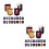 2Pièces Kit Colorant Textile Tie Dye Poudre Fine 5
