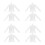 8Pcs White Polyester Fast Moisture Absorption Clothes Dryer 9