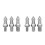 6Pièces Pointes Fixation Trépied Acier Argent Compatible 8