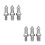 6Pièces Pointes Fixation Trépied Acier Argent Compatible 4
