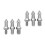 6Pièces Pointes Fixation Trépied Acier Argent Compatible 9