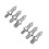 6Pièces Pointes Fixation Trépied Acier Argent Compatible 3