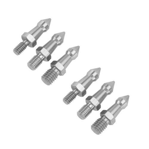 6Pièces Pointes Fixation Trépied Acier Argent Compatible 2