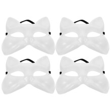 12Pièces Masques Blancs Pour Fête Enterrement Vie De Fille DIY