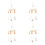 4Pièces Mobile Pour Berceau Bébé Design Boho Bois Coton Café 4