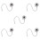 5Pièces Couple Angulaire Acier Multiusage Avec Bras Souple 5