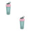 2Pièces Bouteille Shaker Gym PP, Mixeur Protéines Smoothies 6