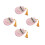 4Pièces Kalimba Rose Mini Facile À Jouer Pour Débutants 6