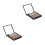 2Pièces Palette Shading Highlighter Poudre Cosmétiques Naturel 7