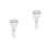 2Pièces Accessoire Tuba Embouchure Argentée Laiton Durable Usage Pro 9