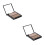 2Pièces Palette Shading Highlighter Poudre Cosmétiques Naturel 6