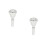 2Pièces Accessoire Tuba Embouchure Argentée Laiton Durable Usage Pro 6