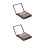 2Pièces Palette Shading Highlighter Poudre Cosmétiques Naturel 8