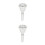 2Pièces Accessoire Tuba Embouchure Argentée Laiton Durable Usage Pro 10