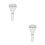 2Pièces Accessoire Tuba Embouchure Argentée Laiton Durable Usage Pro 7