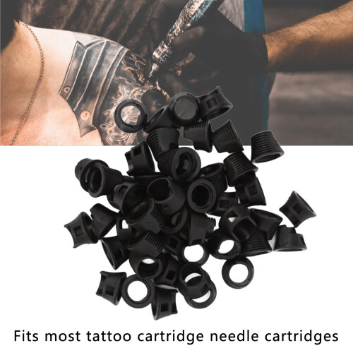 50 Stück Silikon-Tattoo-Fingerauflage Kartuschenabdeckung 2