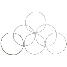 12Pièces Cordes Métal Nylon Argent Pour Guitare Acoustique Folk Bass