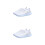 2Paires Sneakers Blancs Respirants Confortable 7