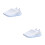 2Paires Sneakers Blancs Respirants Confortable 5
