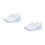 2Paires Sneakers Blancs Respirants Confortable 3
