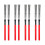 8Pièces Brosses Percussion Jazz Acier Bois Rouge Stable 11
