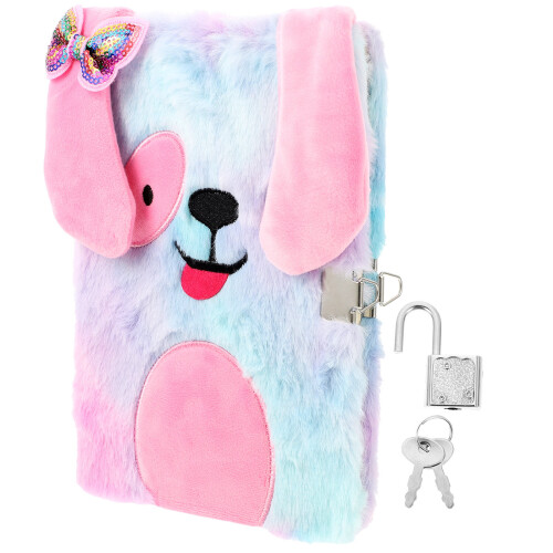 2Pièces Carnet A4 Peluche Journal Fermé Pour Quotidienne 1