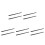 10Pièces Rampe D'entrée Silicone Noire Pour Maison Bureau 4