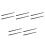 10Pièces Rampe D'entrée Silicone Noire Pour Maison Bureau 9