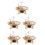 5Pièces Bois DIY Puzzle Éducatif Décor Kaki 7