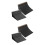 4Pièces Parc Skateboard Mini Noir Plastique Enfants 7