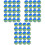 60Pièces Entraînement Golf Eva Multicolores Attractives 3