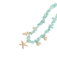 Collier étoile de mer en cristal à la mode avec détails-ZW2648
