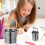 2Pièces Porte-Pinceaux Acier Inoxydable Argent Avec Pratique 11