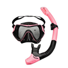 2Ensembles Masques De Adulte Silicone Avec Tuba Étanche Coloré