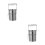 2Pièces Porte-Pinceaux Acier Inoxydable Argent Avec Pratique 5