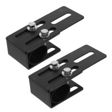 2Paires Fixations De Barre En Acier Carbone Pour Toit De 4x4 Noir