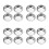 16Pièces Accessoires Balance Cuisine Acier Inoxydable Plateaux Argent 6