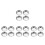 16Pièces Accessoires Balance Cuisine Acier Inoxydable Plateaux Argent 8