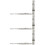 3Pièces Sifflet Multifonction Acier Pour Plein Air Argent 10