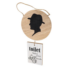 3Pièces Suspendu Bois Toilettes Hommes Usage Commercial