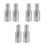 6Pcs Silver Metal Threaded Broom Handle Screw End Replacement Parts 4