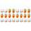 24Pièces Broches Lapel Broche Carotte Pour Enfants 4