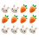 24Pièces Broches Lapel Broche Carotte Pour Enfants 2