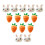 24Pièces Broches Lapel Broche Carotte Pour Enfants 3