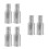 6Pcs Silver Metal Threaded Broom Handle Screw End Replacement Parts 9