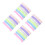 24Pièces Écharpes Chiffon Couleurs Tendres Polyester Pour Danse 9